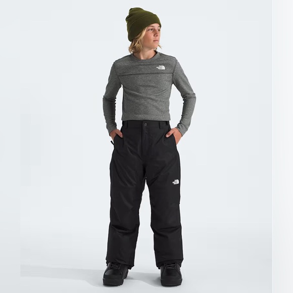 NORTH FACE FREEDOM Snow/Ski INSULATED PANTS BOYS in Black - Picture 2 of 16